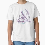 Fijian Drua (Canoe) In Dusk Classic T-Shirt Men Cool Casual Pride T-Shirt