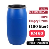 TONG DRUM TERPAKAI 160LITER ( 1 ORDER UTK 1PEMBELIAN SHJ)