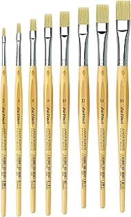 da Vinci Student Set 3529 • Junior Synthetic Hog Bristle for Any Type of Paint • 8 Brush Set: Series