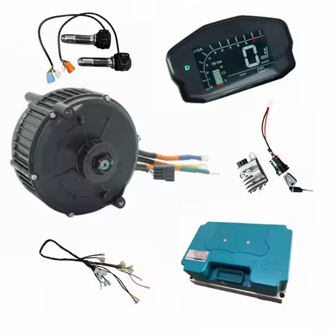 QS165 5000W Mid-drive Hall Motor With Fardriver Controller ND72680 With Complete Wiring Harness For 
