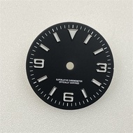 28.5mm/31mm GBW9 Watch Journal Face Blue Luminous Explorer Dial for NH35A/4R35/NH34/NH36 Movement wi