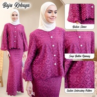 【READY STOCK】KEMUNCULAN SEMULA AMEERA Baju Kurung Sulam Moden Hitam Baju Raya 2026 SulamPremium Brid