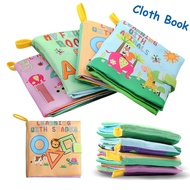 New 4 Style 0-36 Months Babies Toys Soft Cloth Books Rustle Sound Infant Educational Stroller Rattle