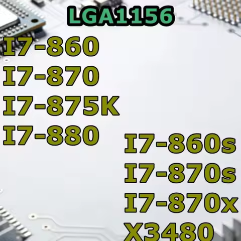 LGA1156 I7 860 870 875K 880 860s 870s 870x X3480