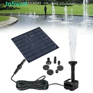 TN5WC4 Solar Fountain Pump, 4 Nozzles DIY Solar Panel Water Pump, Sprinkler 200L/H Mini DC Brushless