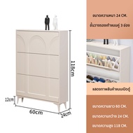 five furnitures ตู้เก็บรองเท้า กล่องใส่รองเท้า ตู้เก็บรองเท้าไม้ ตู้เก็บรองเท้าที่มีสามชั้น มาพร้อมล