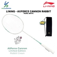 Badminton Racket Axforce Cannon Rabbit Pearl White