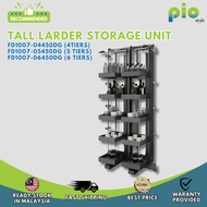 piostyle Tall Larder Storage Unit Rak Simpan Periuk Kuali Rak Tinggi Multipurposed Rack Kabinet Dapur