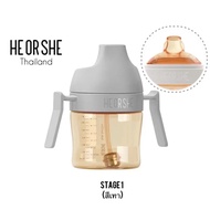 *ส่งจากไทย Heorshe แก้วรุ่นใหม่แก้วหัดดื่มฟันสวยDental-Care Sippy CupวัสดุPPSU ทารก เด็กวัยหัดเดิน