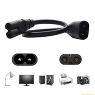 SUN 33cm IEC320 Male Plug Extension Power Cable 2Pin Connector Line IEC320-C7 to IEC320-C8 Converter