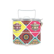 BDARI Stainless Steel Tiffin Carrier 2-Tier Food Container (10cm) [Free Add Name] Mangkuk Tingkat
