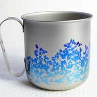 【日本製Horie】鈦愛地球系列-純鈦抗菌ECO設計馬克杯-藍葉藤