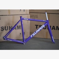 [SIAP KIRIM] FRAME TSUNAMI SNM 100 FRAME SEPEDA FIXIE ALUMUNIUM ALLOY FRAME FORK SIZE S M L