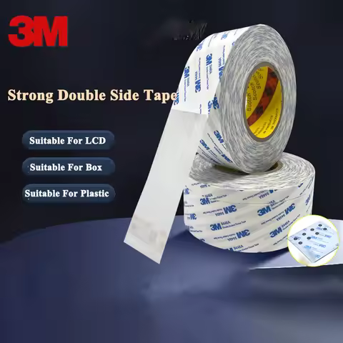 3M Adhesive Genuine 9448A Tape 10m, 3M Double-Sided Adhesive, Strong Double-Sided Adhesive Tape, Hig