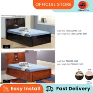 P2U XL Single Wooden Bed / Solid Wood Single Bed / Katil Kayu Bujang / Export Quality / Bed Room Fur