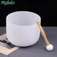 mu Crystal Quartz Singing Bowl 8 Inch 432Hz Yoga Meditation Sound Bowls Professional  Crystal Bowl S