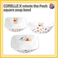 Corelle x Winnie the Pooh Square square soup bowl Set/Corelle USA set/ Winnie the Pooh Kitchen/Pooh soup bowl/ Corelle Square bowl/Pooh bowl front plate/Pooh bowl /Corelle bowl /Corelle Dinnerware set