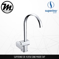 SUPERINO SR4195A Kitchen Sink Faucet Brass Chrome Pillar Mixer Tap