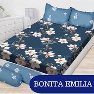 Sm Sprei Bonita Emilia Dispers 3D Flat King Size 180X200Cm New Desain