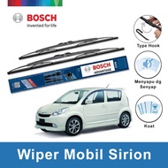 Bosch Sepasang Wiper Kaca Mobil Daihatsu Sirion Advantage 21" & 17" - 2 Buah/Set - Hitam