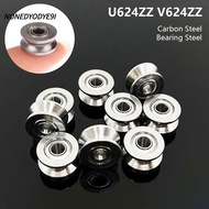NONEDYODYE9I 1/5Pcs Ball Bearing, U624ZZ V624ZZ Sealed Ball Pulley Bearing, Carbon Steel Bearing Ste
