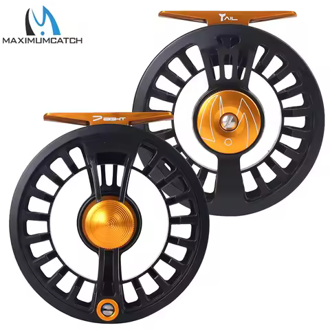 Maximumcatch Tail Fly Fishing Reel Super Light Weight CNC MachinedNon-stick Coating Disc 5/6 7/8wt B