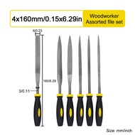 Pcbfun Mini Bộ giũa kim cứng sức mạnh Thép bao gồm phẳng warding vuông tam giác tròn và nửa vòng tập