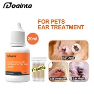 PUAINTA Cat and Dog Ear Drops for Infection Ear Cleaning Drops for Dogs and Cats Mites Infection Tre