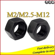 Grade 8 Hex Nut (Black) Hex Nut High Strength Nut M2/M2.5-M12 (YL-PH)