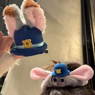 rosci | Cute Rabbit Officer Fuzzy Hair Accessories