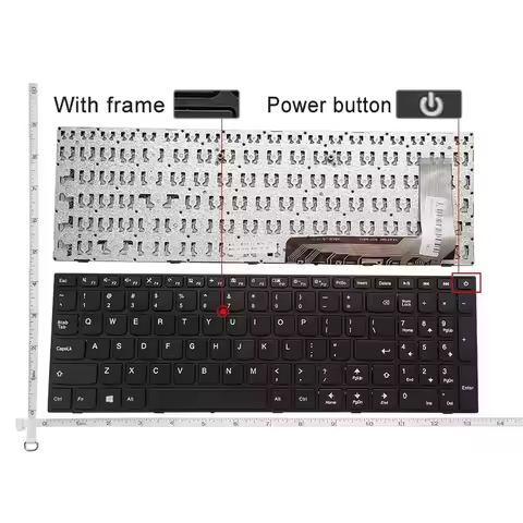 UK English Laptop Keyboard For Lenovo IdeaPad 110-15ISK 110-17ACL 110-17IKB V110-17ISK 110-15 110-15