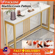 PACKONE Marble Console Table Meja Kawalan Nordic Metal Side Table Door Storage Table