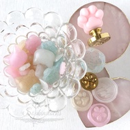 [SG] Glitter Paw Wax Beads | Paw Shaped Wax Beads | Cat Glitter Wax Seal | Wax Stamp | Glitter Seali