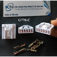 G770-1.8mm white 6-hole car wire connector jack