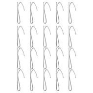 20pcs Practical Smooth Shower Replacement Door Stainless Steel Effortless Sturdy Home Bathroom Curtain Hook