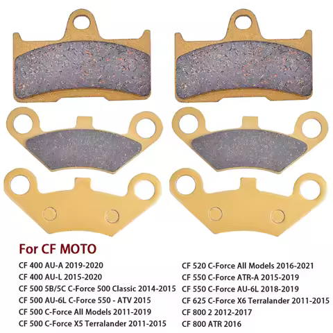 Motorcycle Front Rear Brake Pads For CF MOTO CF800 ATR CF625 CF550 CF520 CF500 CForce CF400 AU F400 