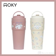台灣直送🍄WOKY X Sanrio 玉桂狗 渾圓杯 雙層陶瓷杯 不鏽鋼杯 保溫杯 陶瓷塗層 750ml  杯