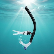SLMY Front Mounted Swim Snorkel One-Way Purge Valve Diving Breathing Tube for Adult Open Water Swimm