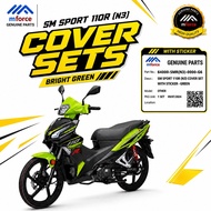 BODY COVER SET + STICKER ORIGINAL COVER SET GREEN COLOUR - SM SPORT 110R (N3)
