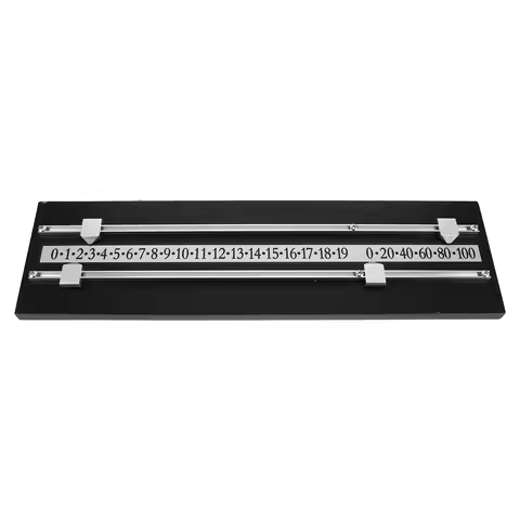 1Set Billiards Scoreboard Wall-Mounted Dual Tracks Score Keeper Board for Precise Snooker Table Foot