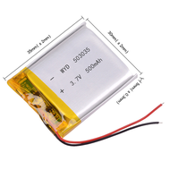 ✨ 503035 3.7V Lithium Polymer Battery 3 7V Volt Li Po Ion Lipo Rechargeable Batteries For GPS Camer