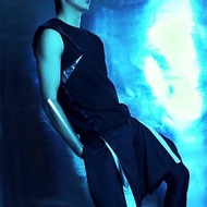 台灣 設計師品牌 男裝 前衛 時尚 流行 設計 素面 黑色 萊卡 內搭褲