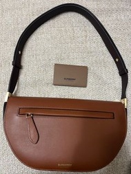 Burberry Olympia Medium Bag - 100% real (Brown)