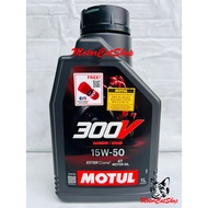 Motul 300V (15w50) 100% Original Made In Vietnam, Free kain Merah Motul