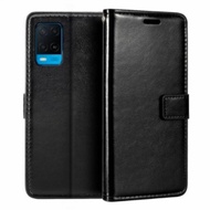 Casing Flip Wallet Oppo A54 Leather Case with Card Holder