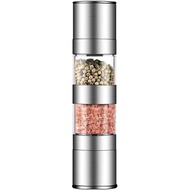 (WXET) 2 In 1 Salt And Pepper Grinder SetStainless Steel Salt Grinder With Adjustable Ceramic Rotor 