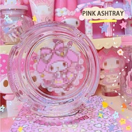 Cartoon Ashtray Cute Glass Crystal Girls Circular Ashtray Girl Bomb Ash Ashtray Home Living Room Dec