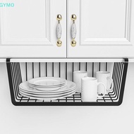 [GYMO] 1pc White/ck Hanging Net Basket Iron Material Large Capacity Hanging Under Cabinet Wall Wardr