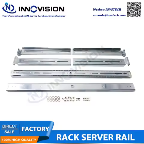 High quality 19inch rackmount dynamic three-section sliding guide rail kits for 1u 2u 3u 4u rack ser