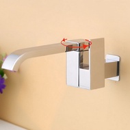 Bathroom Basin Faucet Wall Mounted Cold Water Faucet Bathtub Waterfall Spout Vessel Sink Faucet Mop